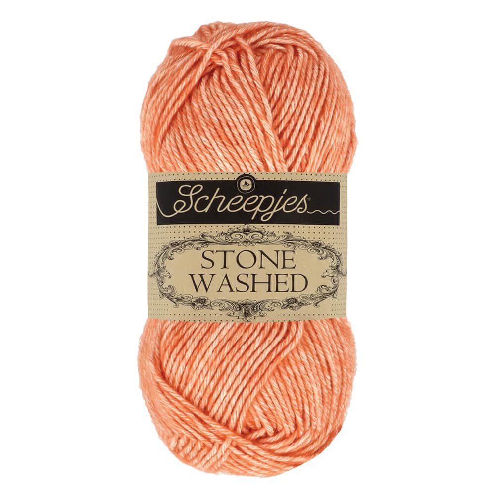 Scheepjes - Scheepjes Stone Washed 816 Coral Yarn - 1x50g