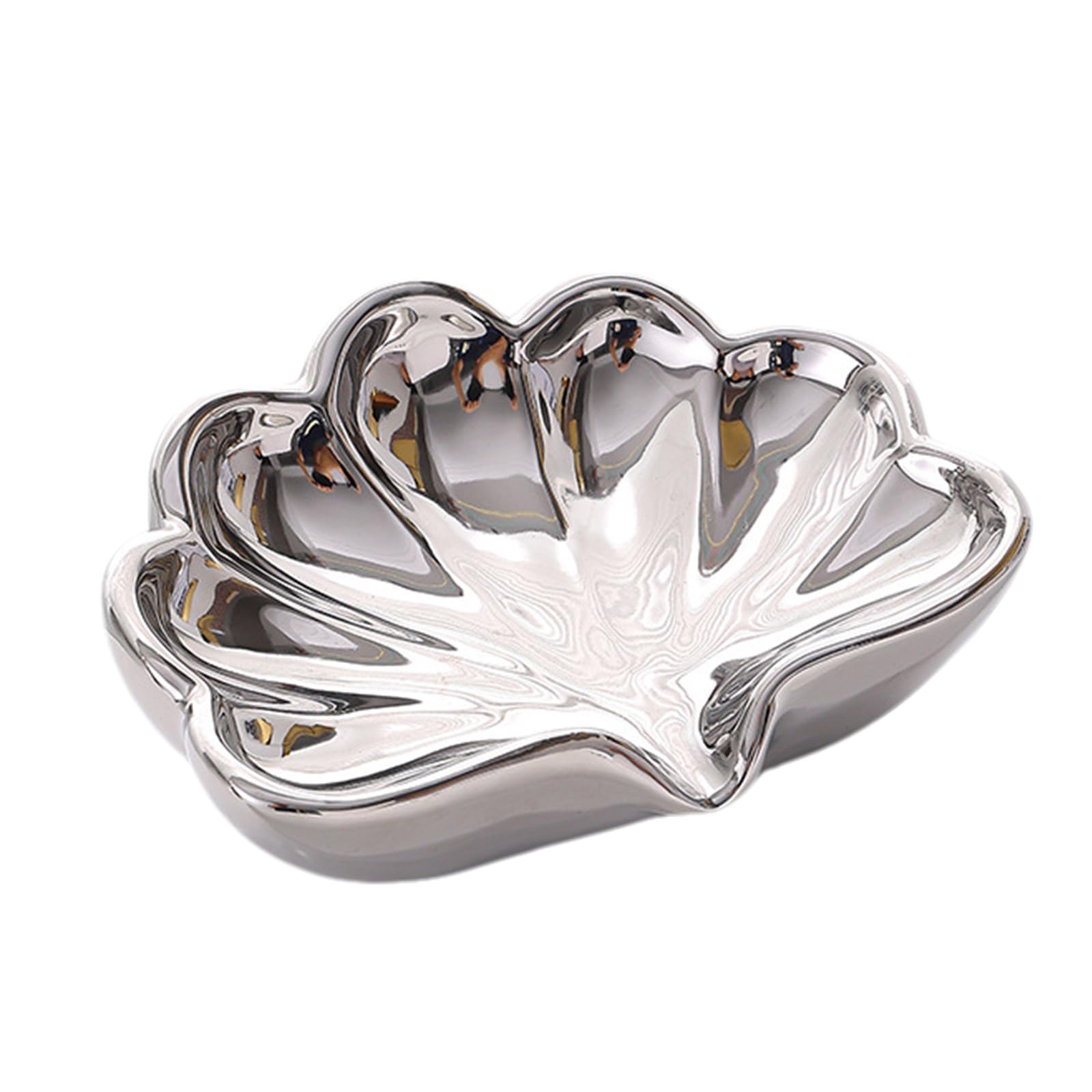 貝殻型シルバーソープディッシュ