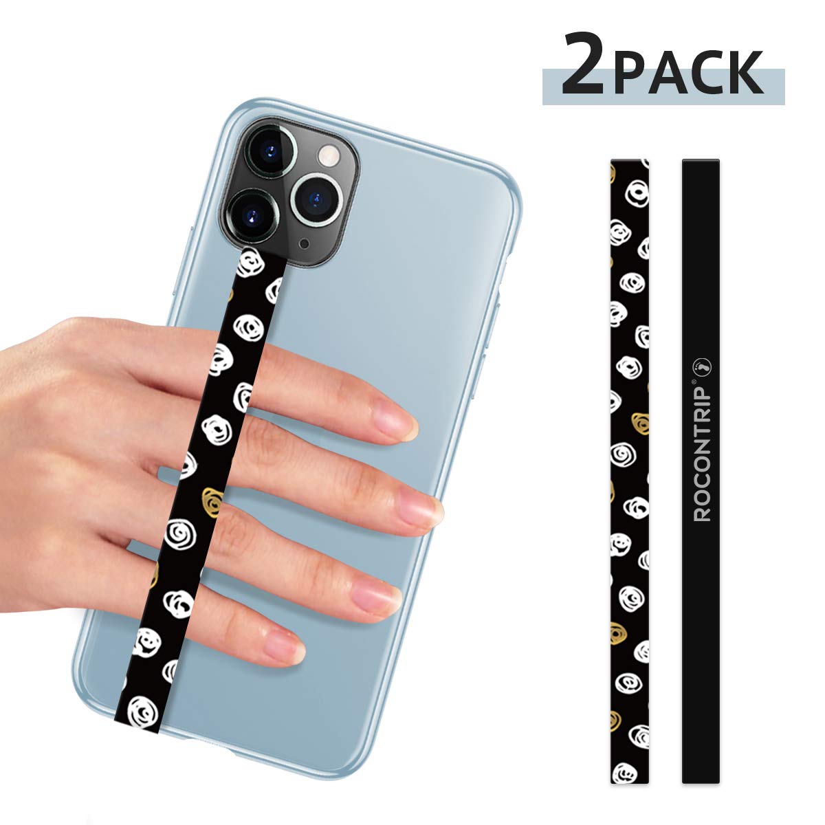 Buy Silicone Phone Grip，2 PCS Phone Strap Removable Stretching Finger Strap Reusable Strong