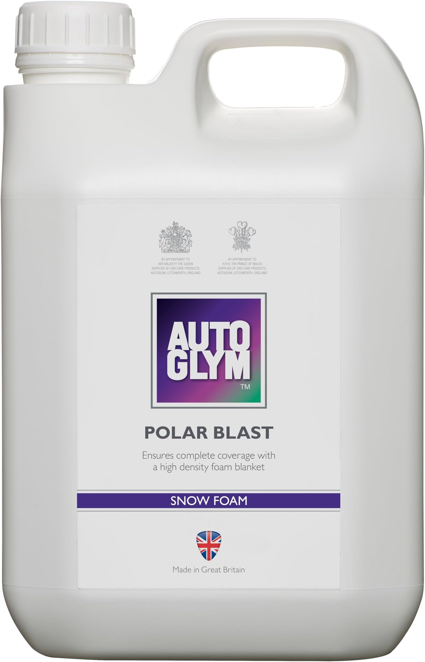 Polar Blast, 2.5L Concentrate Extra Thick Snow Foam (15L When diluted) Softens Dirt in Advance of wash, pH Neutral Car Shampoo Suitable for All Paint Types, White