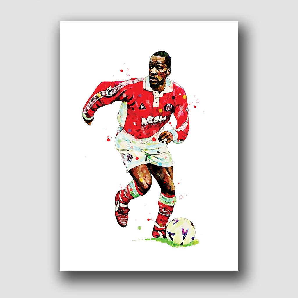 CHARLTON ATHLETIC - CHRIS POWELL - FRAMED FOOTBALL ART PRINT