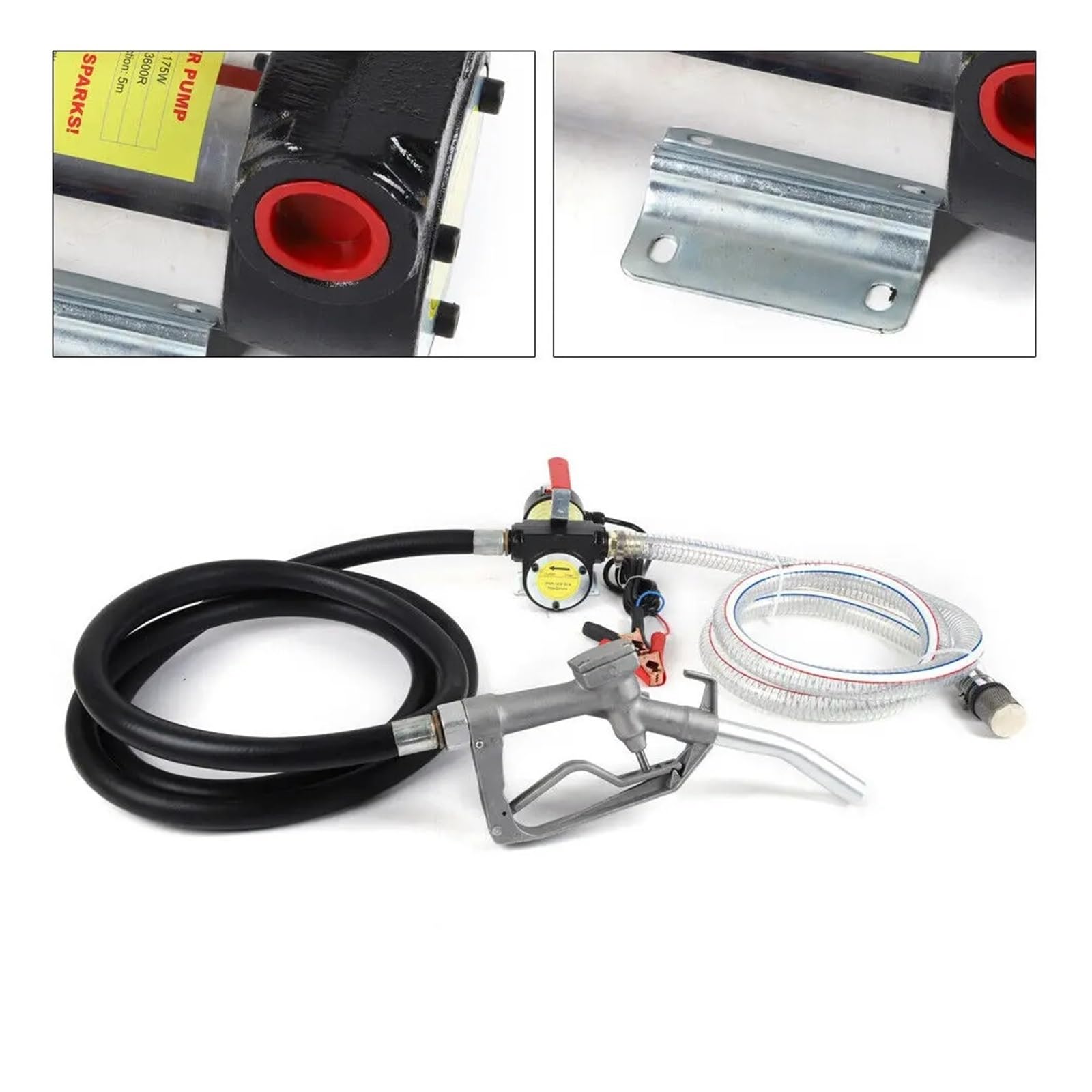 Bomba Diésel Eléctrica De 230 V/12 V, Autocebante, Alta Potencia, Con Dosificación 45/50/60 L/min TráFico Intenso(12V 50L min 175W(B))