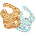 Bumkins Disney Winnie The Pooh SuperBib, Baby Bib, Waterproof, Washable, Stain and Odor Resistant, 6-24 Months (Pack of 2) - Woods/Balloon