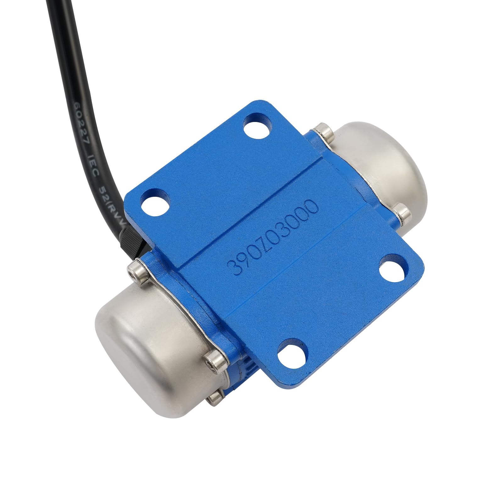 Motore a vibrazione con regolatore di velocità e telecomando, controllo multifunzione, fori preforati, angoli arrotondati, ampiamente utilizzato in diversi settori, argento e blu, 9 velocità