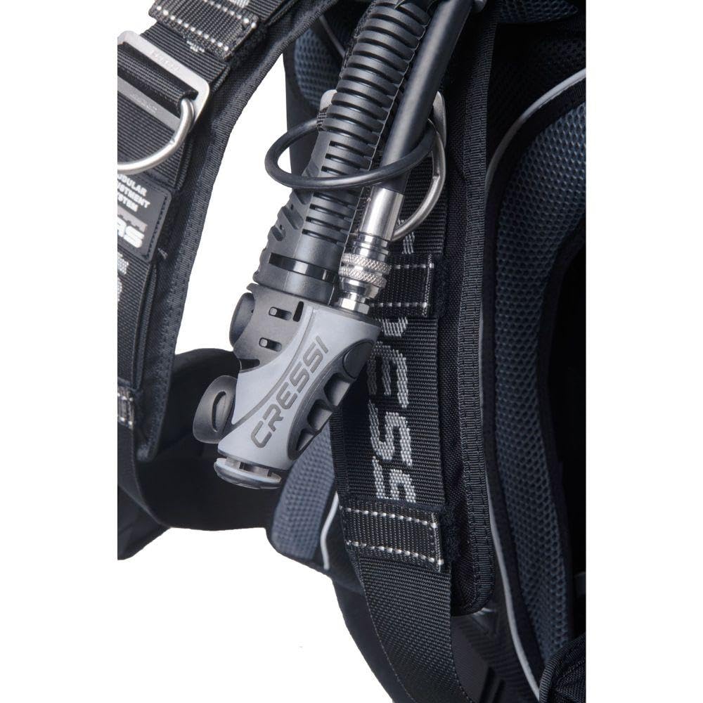 Cressi Aquawing Tarierjacket – Unisex Donut-Wing BCD mit Mas-System – Einheitsgröße (XS–XL) – Leichte Aluminium-Rückenplatte – 210D Nylon-Blase – Verstellbares & Komfortables Tauchjacket