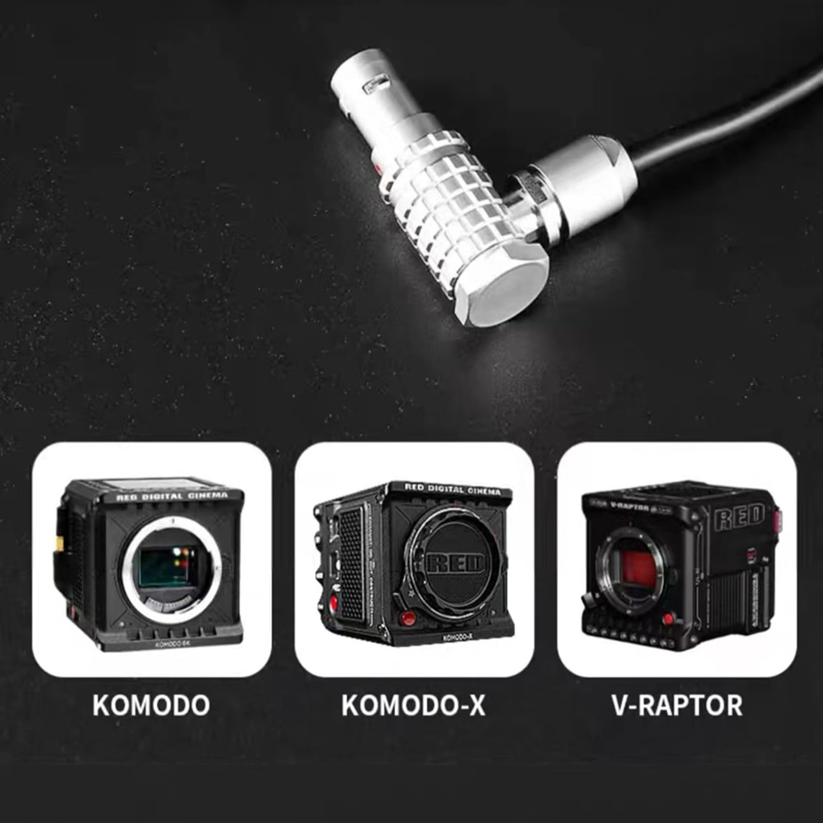 DJI Komodo do Komodo X/V-Raptor 9-pinowy kabel wideo EXT Release Wire Connection DJI Stabilizer Control Cable 70 cm do Ronin-Focus Pro/SC/SC2/RS2/RS3/RS4 (RSS-9pin Komodo)