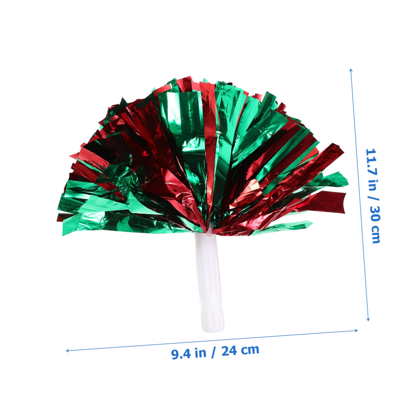 Balacoo Hand-cranked Cheer Poms 6pcs Pe Material for Cheerleading Dance Events School Performances