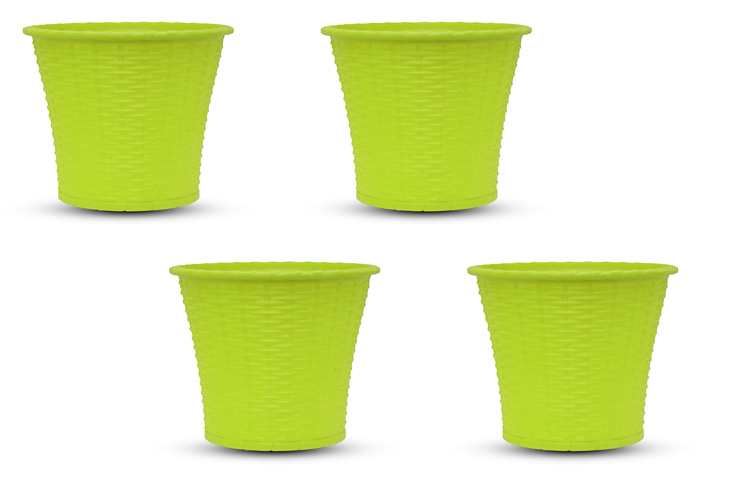 Gardens Need 100% Virgin Plastic Shining Pot 08 Inch, Lemon Green (Set of 8 Pieces) (B09GK2K94X) Amazon Price History, Amazon Price Tracker