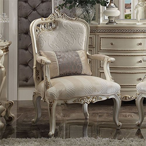 Acme-Picardy-Accent-Chair-with-Pillow-in-Antique-Pearl Acme Picardy Accent Chair with Pillow in Antique Pearl