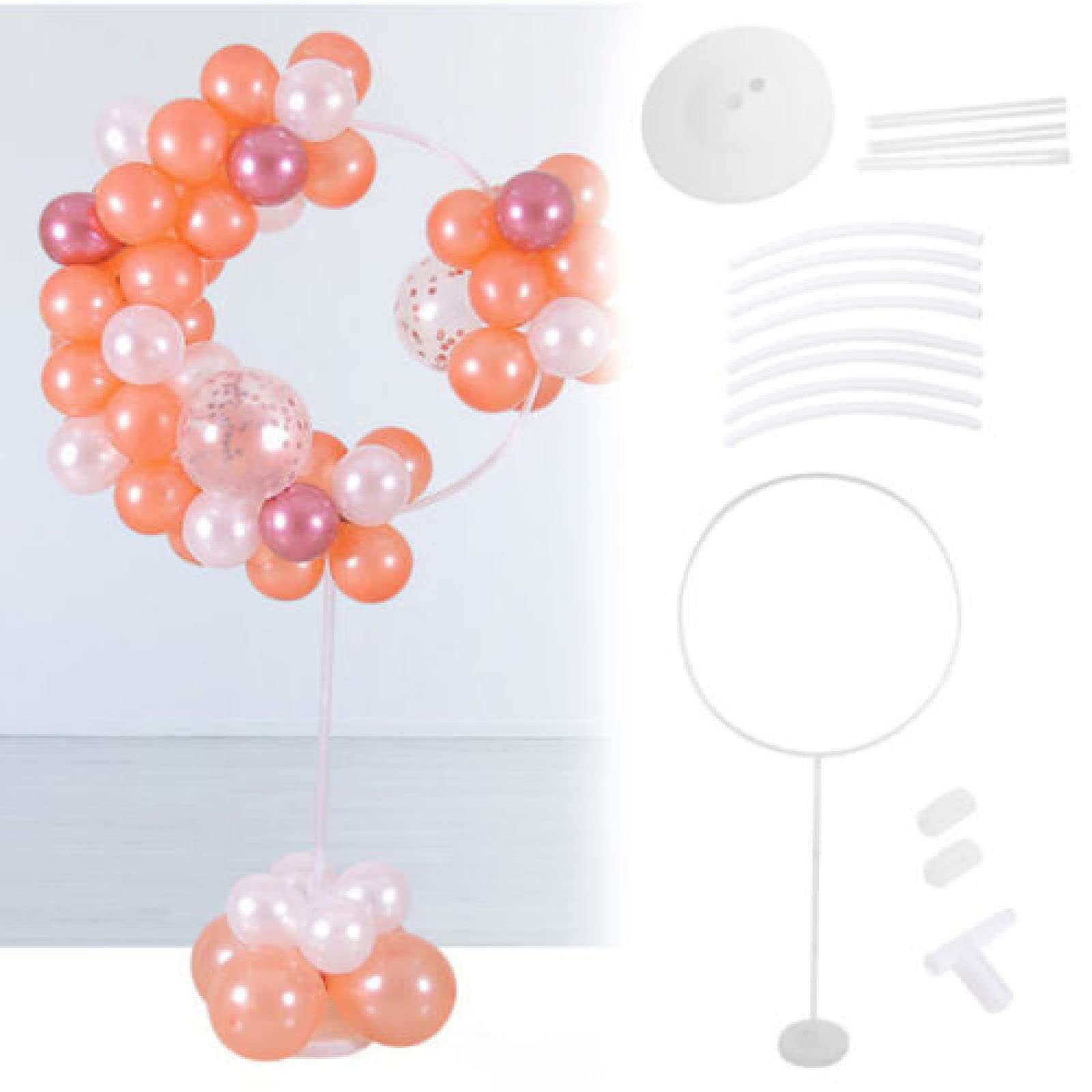 Trintion Balloon Column Stand Round Balloon Arch Stand Kit for Birthday Party Wedding Graduation Ceremony Baby Shower Photo Props and Garden Decoration