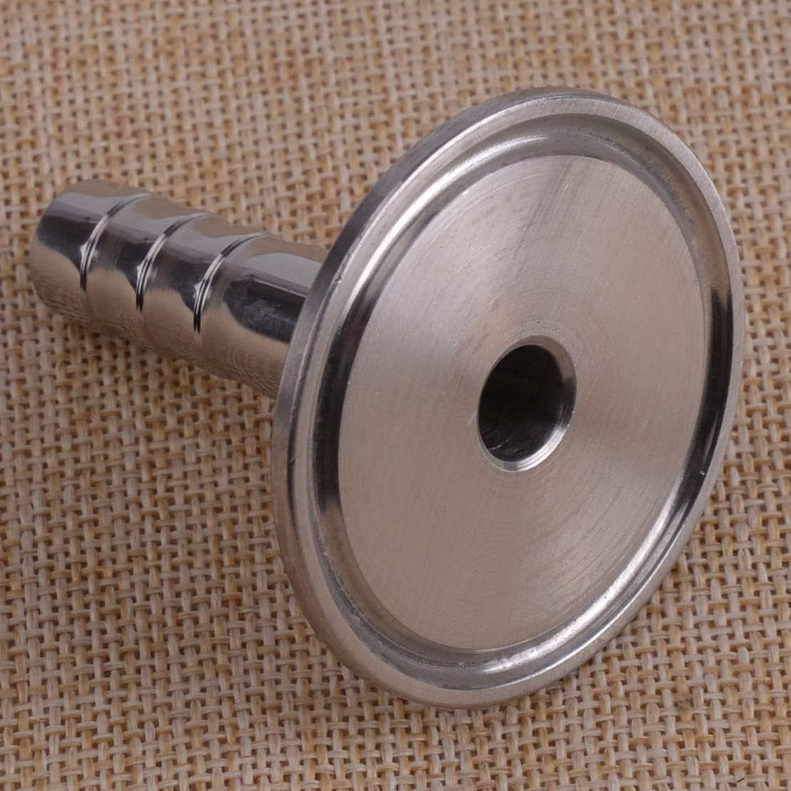 Spare Parts, 304 Stainless Steel Adapter Pipe Fittings Hose Barb for 1.5'' Tri Clamp OD 12mm&Ferrule OD 50.5mm