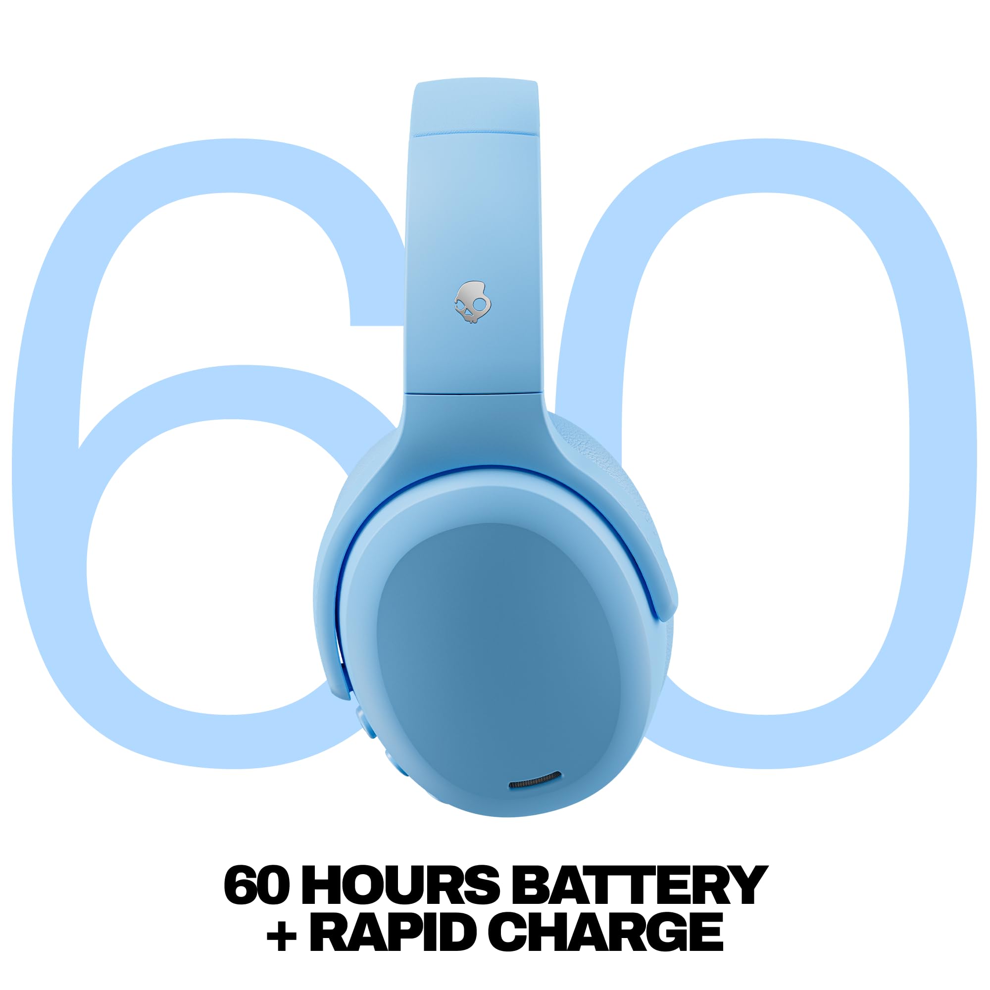 Skullcandy Crusher ANC 2 Over-Ear Noise Canceling Wireless Headphones with Sensory Bass, 50 Hr Battery, Skull-iQ, Alexa Enabled, Microphone, Works with Bluetooth Devices - Preppy Summer