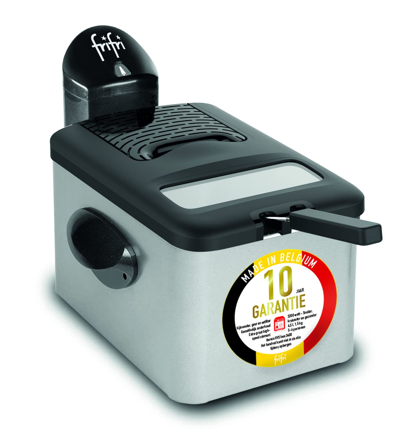 Frifri 1948 – Friteuse (4,5 l, 1,5 kg, gris, stand-alone, 3200 W, 29 cm)