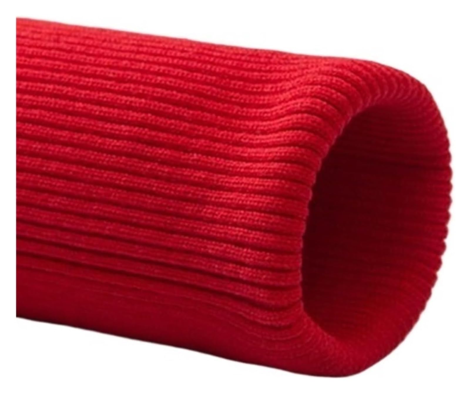 Rib Knit Cuff, Elastic Ribbed Cuffs Knitted Cuff Trims Fabric DIY Clothing Hem Multicolor(Red)
