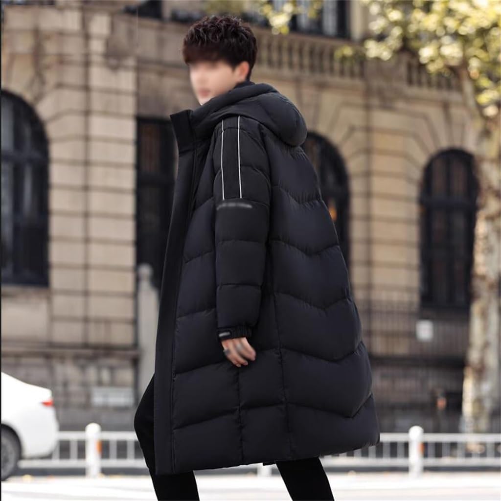 VIDI Warm White Duck Down Matching Coat Winter Jacket For Men Long Over The Knee Thick
