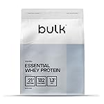 Bulk Essential Whey Protein Powder | Vanilla | 21g Protein per Serving | 9g Essential Amino Acids (EAA) | Supports Muscle Growth | Smooth Mixing | Vegetarian | Natural Flavours | 1kg