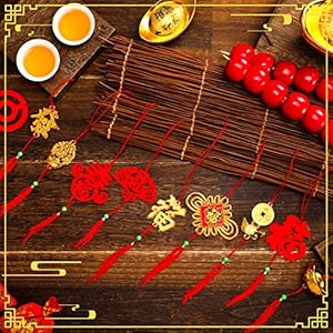 Mixweer 72 Pieces Chinese New Year Decorations Red Chinese Knot Pendant Traditional Spring Festival Decoration Hanging Lunar New Year Decor Lucky Fu Pendants for Home Tree Car Ornaments(Stylish) Mixweer 72 Pieces Chinese New Year Decorations Red Chinese Knot Pendant Traditional Spring Festival Decoration Hanging Lunar New Year Decor Lucky Fu Pendants for Home Tree Car OrnamentsStylish