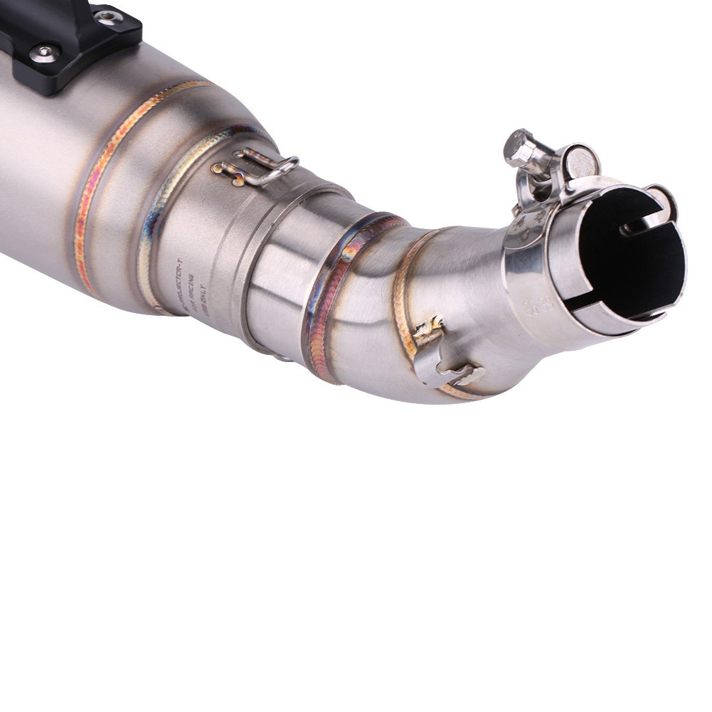 Motorcycle Exhaust Adapter 51MM Slip On Link Pipe ... – Grandado - View #7