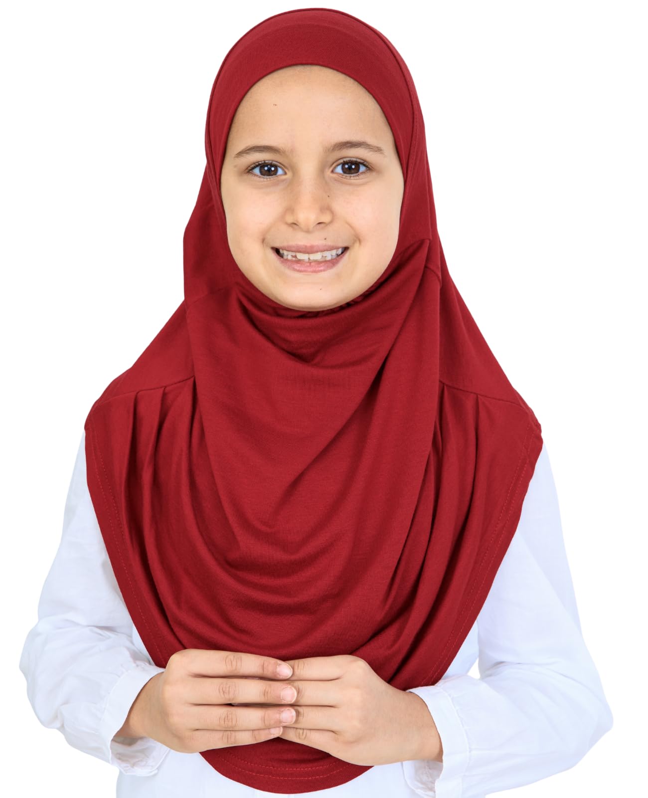 Prien Ready To Wear Hijab For Girls, Soft Viscose Muslim Scarf For Kids, Instant Islamic Clothing For Women For Ramadan, Eid