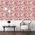 WENMER Floral Peel and Stick Wallpaper 17.7" x 118" - Peach Pink Flower Decorative Watercolor Removable for Dresser Cabinet Shelf Liner Bedroom Bathroom Accent Walls