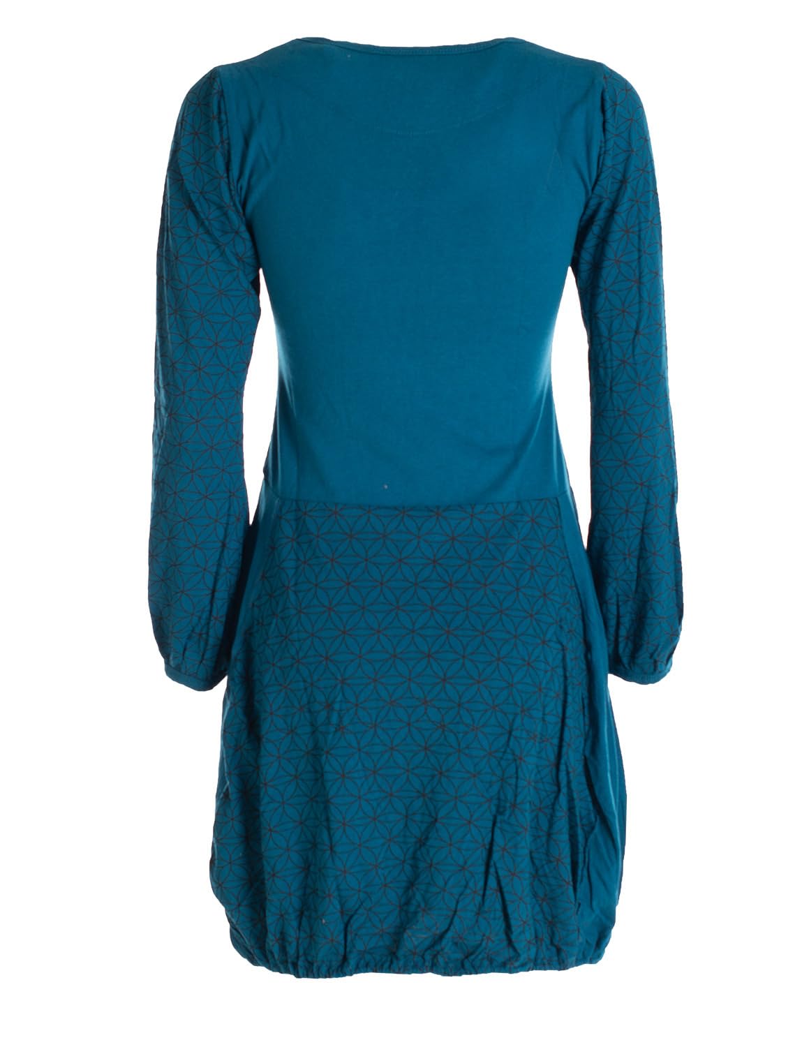 Vishes - Alternative Bekleidung - Langarm Damen-Keid Ballon-Kleid Shirt-Kleid kurz lose fit