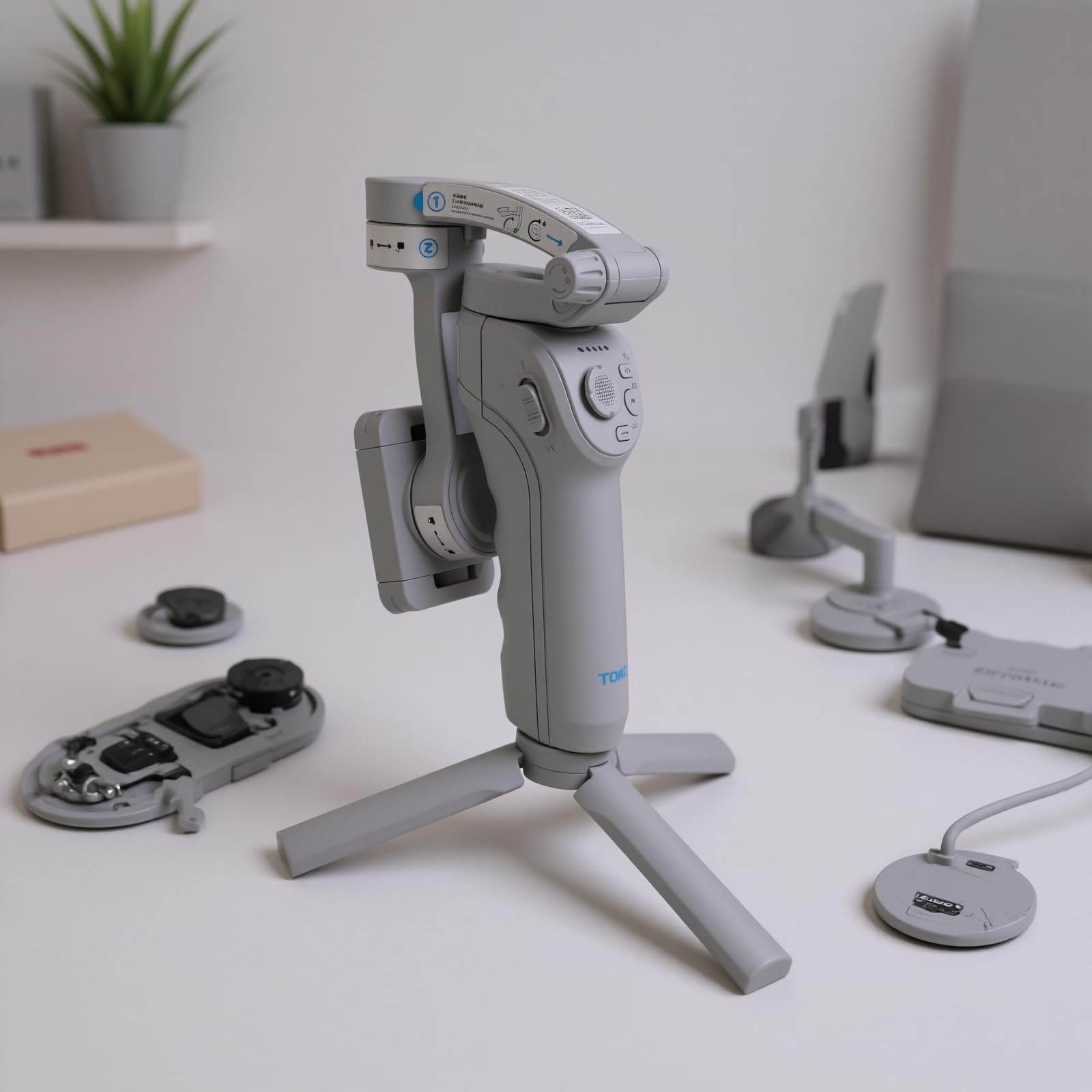 Fabater Estabilizador de Teléfono de 3 Ejes Avanzado de Seguimiento de IA con Batería de 3600 MAh para Creadores en Movimiento Tamaño Compacto