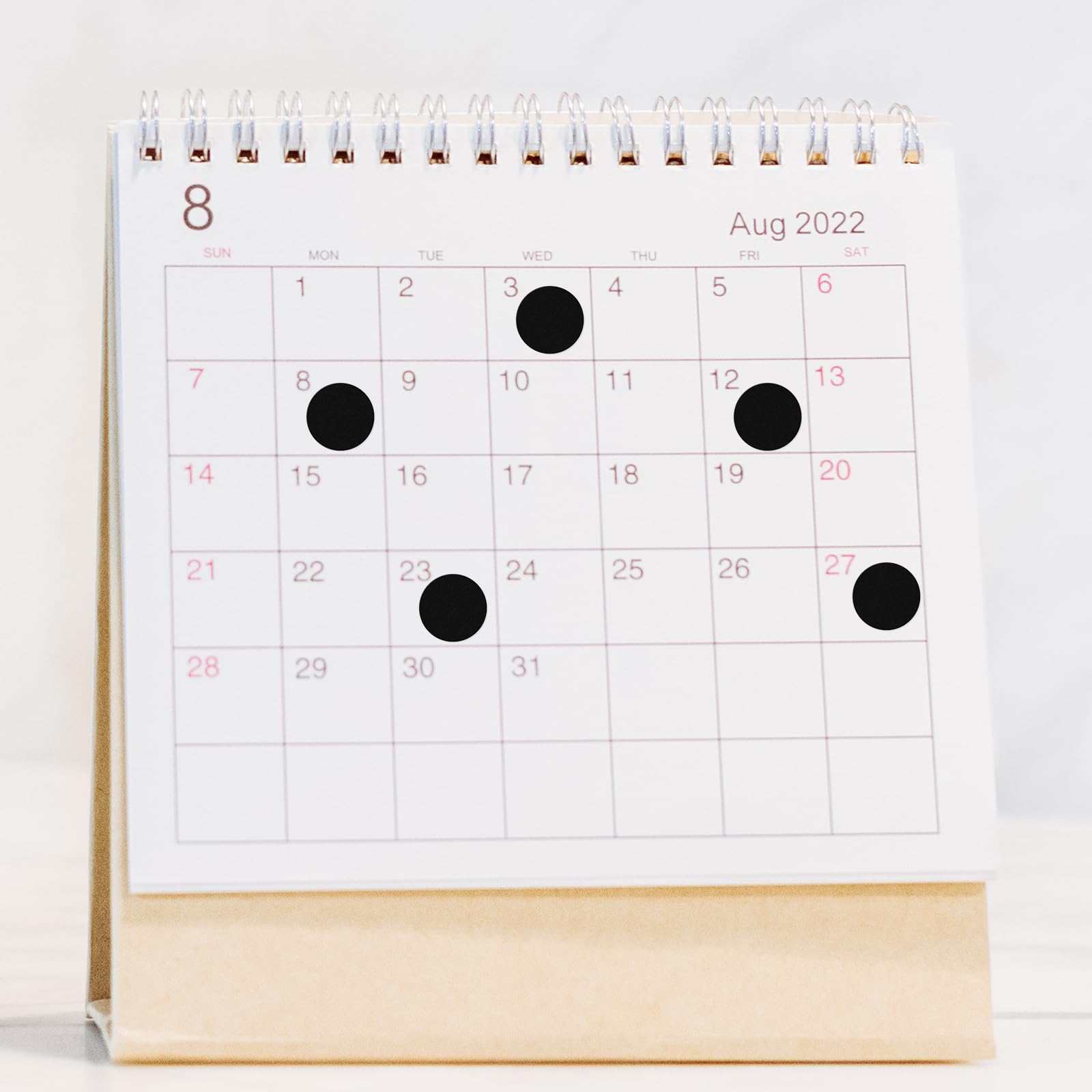 Round Stickers Black 13mm Circle Labels with Color Coding Dot Sticker Waterproof Removable Roll of 2000, Small - Image 2