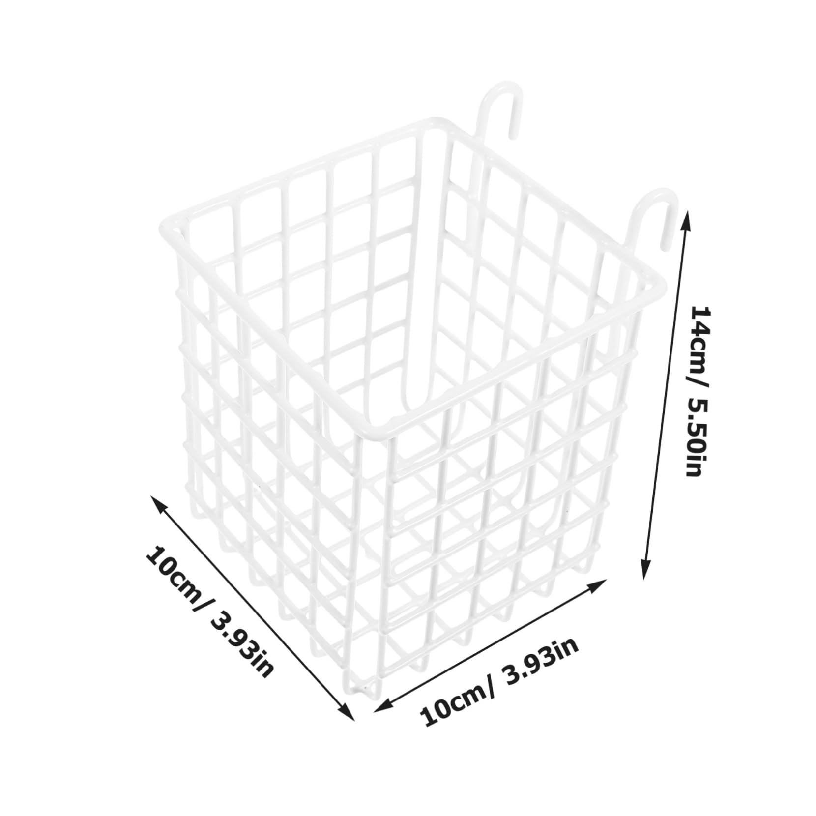Garneck Over The Door Wire Basket Organizer Multi-functional Hanging Storage for Kitchen Bathroom and Bedroom Sturdy Iron Finish Space-saving Design Easy Access to Items