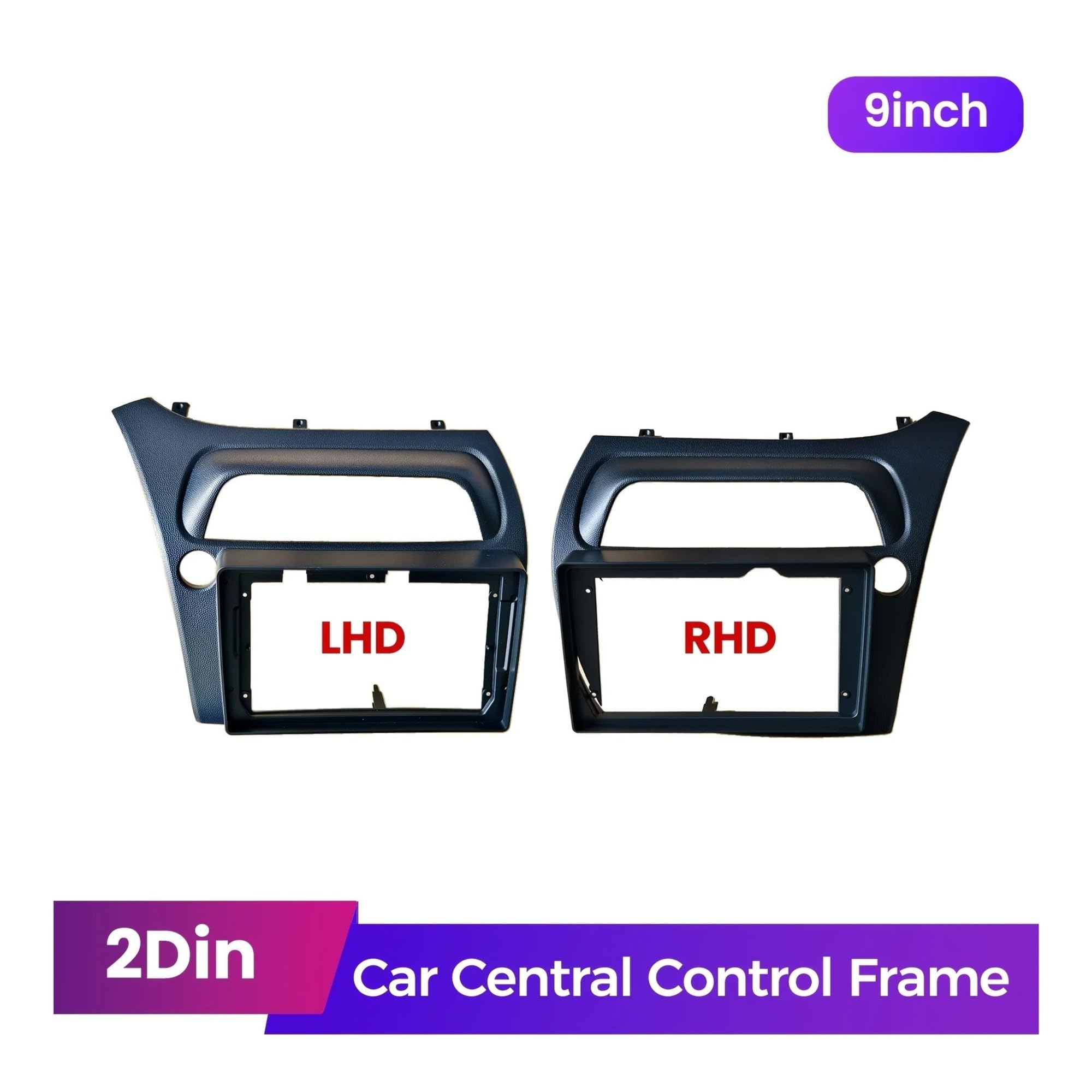 Mascherina Autoradio Cornice Stereo 9 Pollici Telaio 2 DIN Autoradio Fascia Auto Audio Dash Kit Installazione Trim per Civic Hatchback 2006 2007 2008 2009 2010 2011
