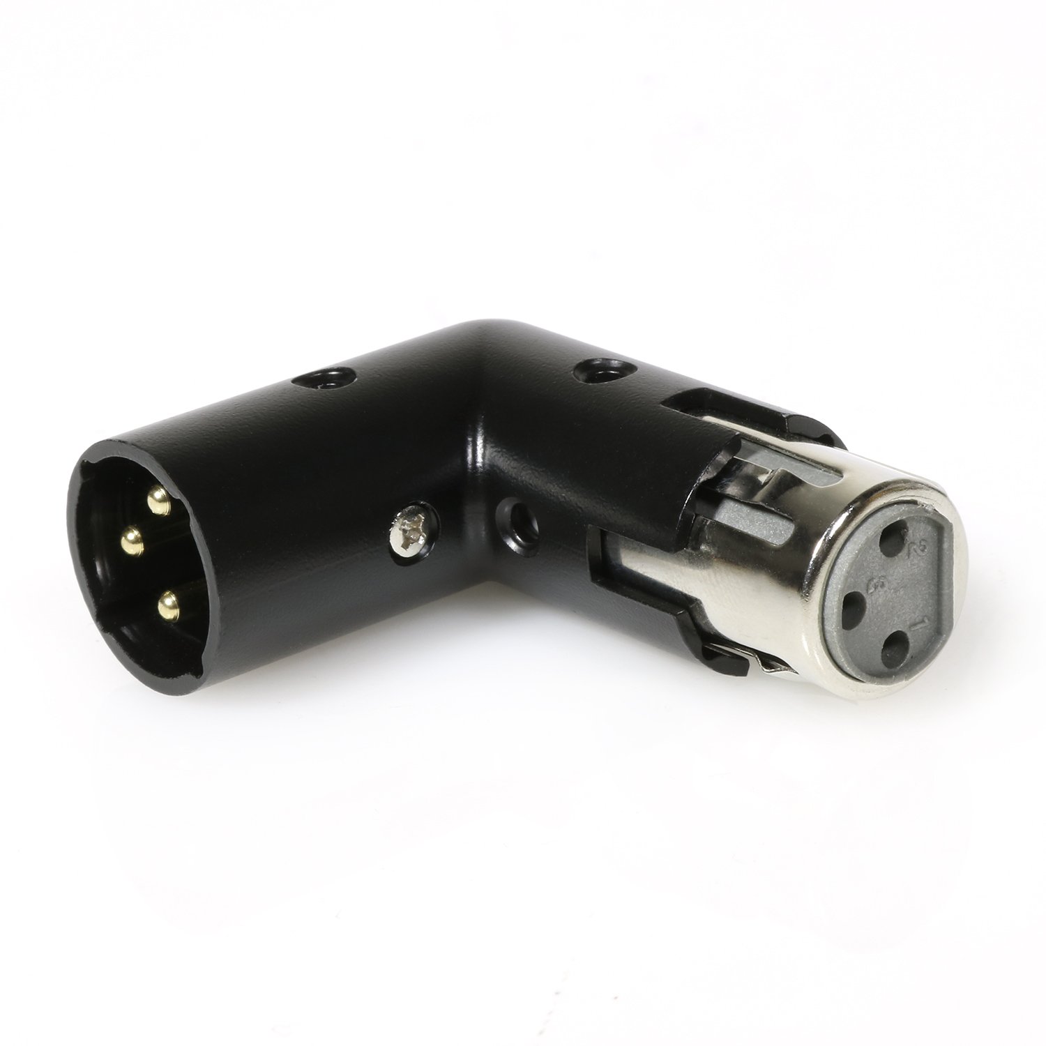 LyxPro LCS プレミアム シリーズ XLR (オス/直角メス端子) .5mマイクケーブル(ブラック) 低インピーダンス 低ノイズ 高品質プロフェッショナル仕 d2ldlup LyxPro LCS プレミアム シリーズ XLR (オス/直角メス端子) .5m