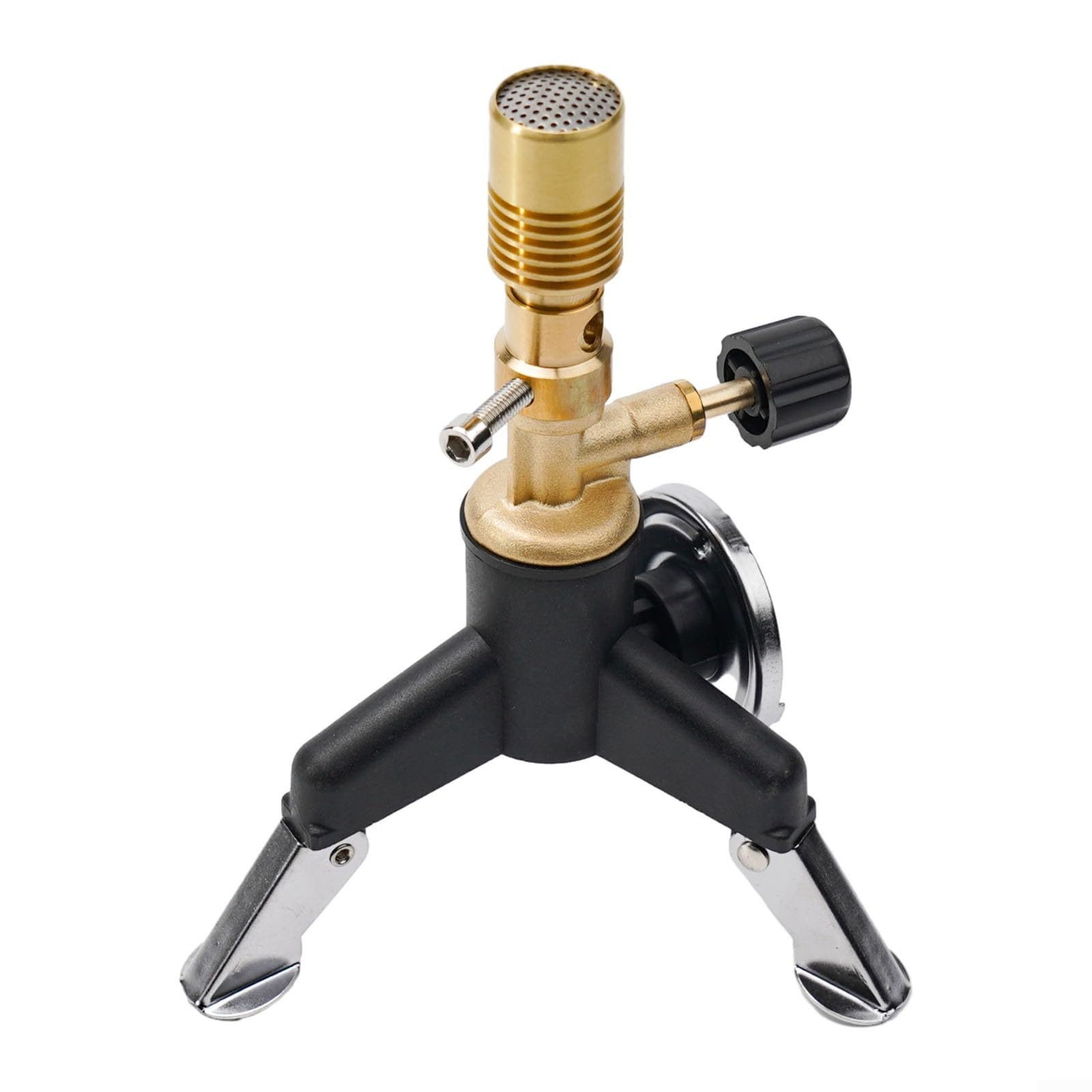 Portable Laboratory Bunsen Burner, Bunsen Burner Light Gas Torch, Black+Copper Color