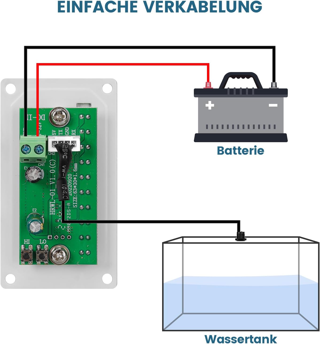 Wiring diagram for Briidea HRWL-01W