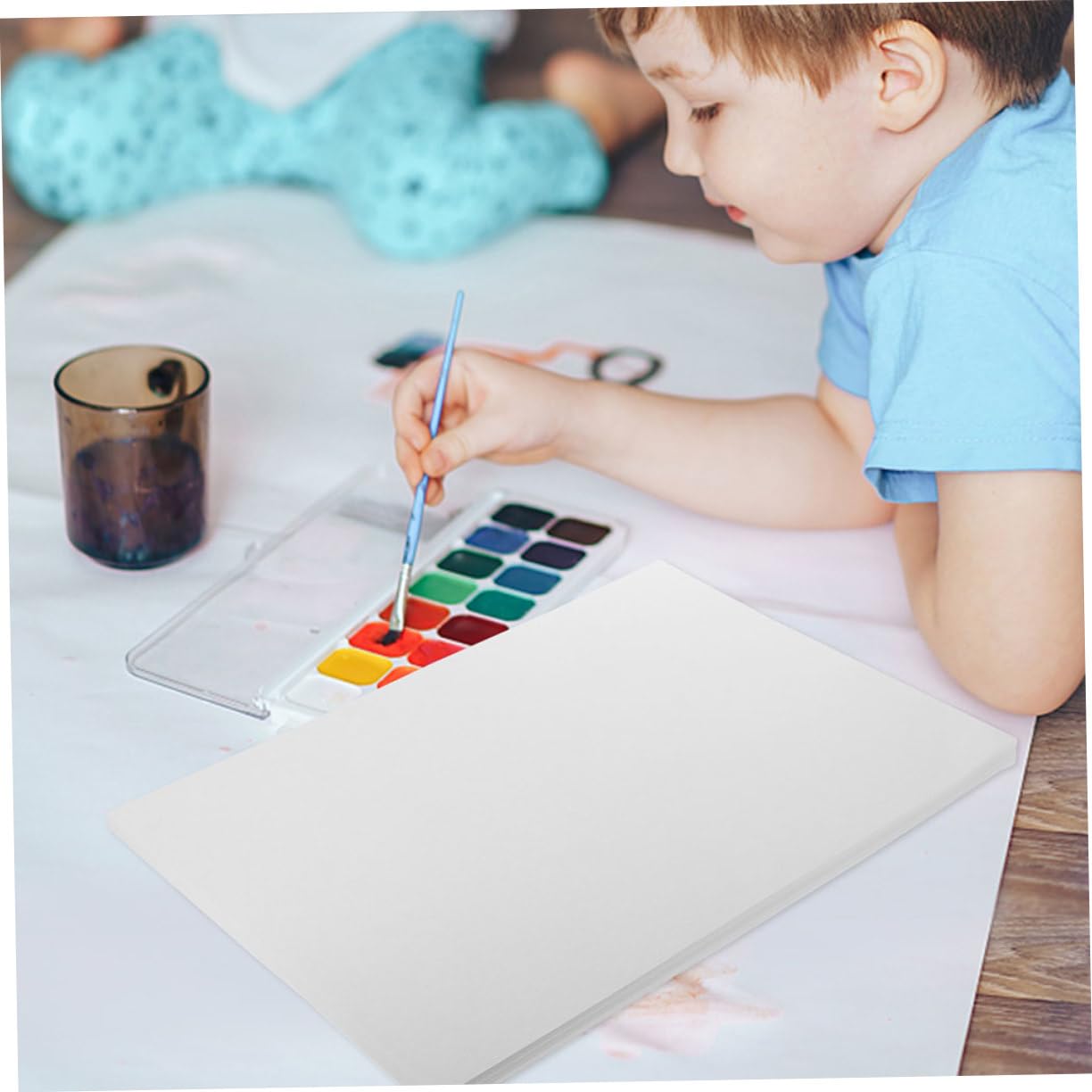 Aquarellpapier 100 Blatt 8k 160g Dickes Künstlerpapier | Weiß, Zwei Packungen, Grobe Struktur, Papier für Malerei und Wasserfarben