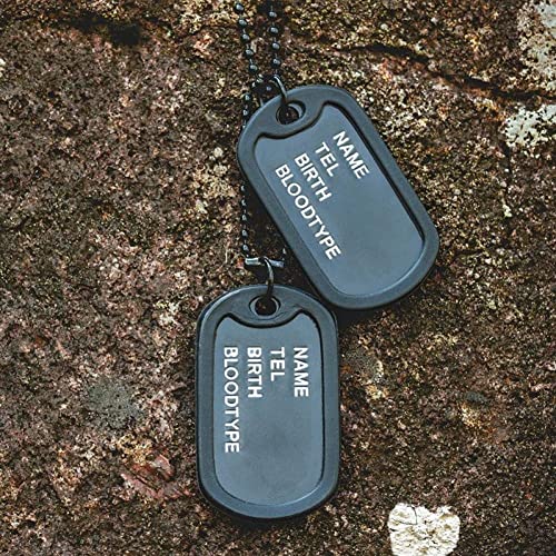 Lpitoy Hundemarken-silikon, 4 Stück, Schwarze Militär-erkennungsmarken-schalldämpfer Für Authentische Erkennungsmarken, Gummi Zur Reduzierung Von Geräuschen Und Marken