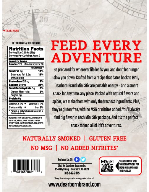 Dearborn Brand Hot & Spicy Mini Sticks (6oz Bags, 3-Pack) : Bite-Sized Blazin' Beef Snacks for On-the-Go Flavor Adventures!