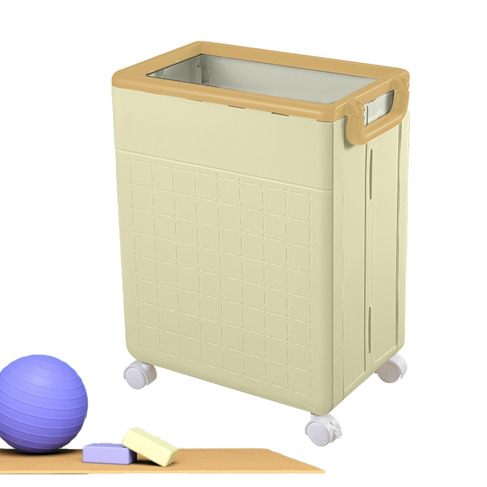 Organizador de colchonetas de fitness - Estante organizador plegable multiusos para esterillas de yoga en el gimnasio | contenedor de almacenamiento para esterillas de yoga, organizador de