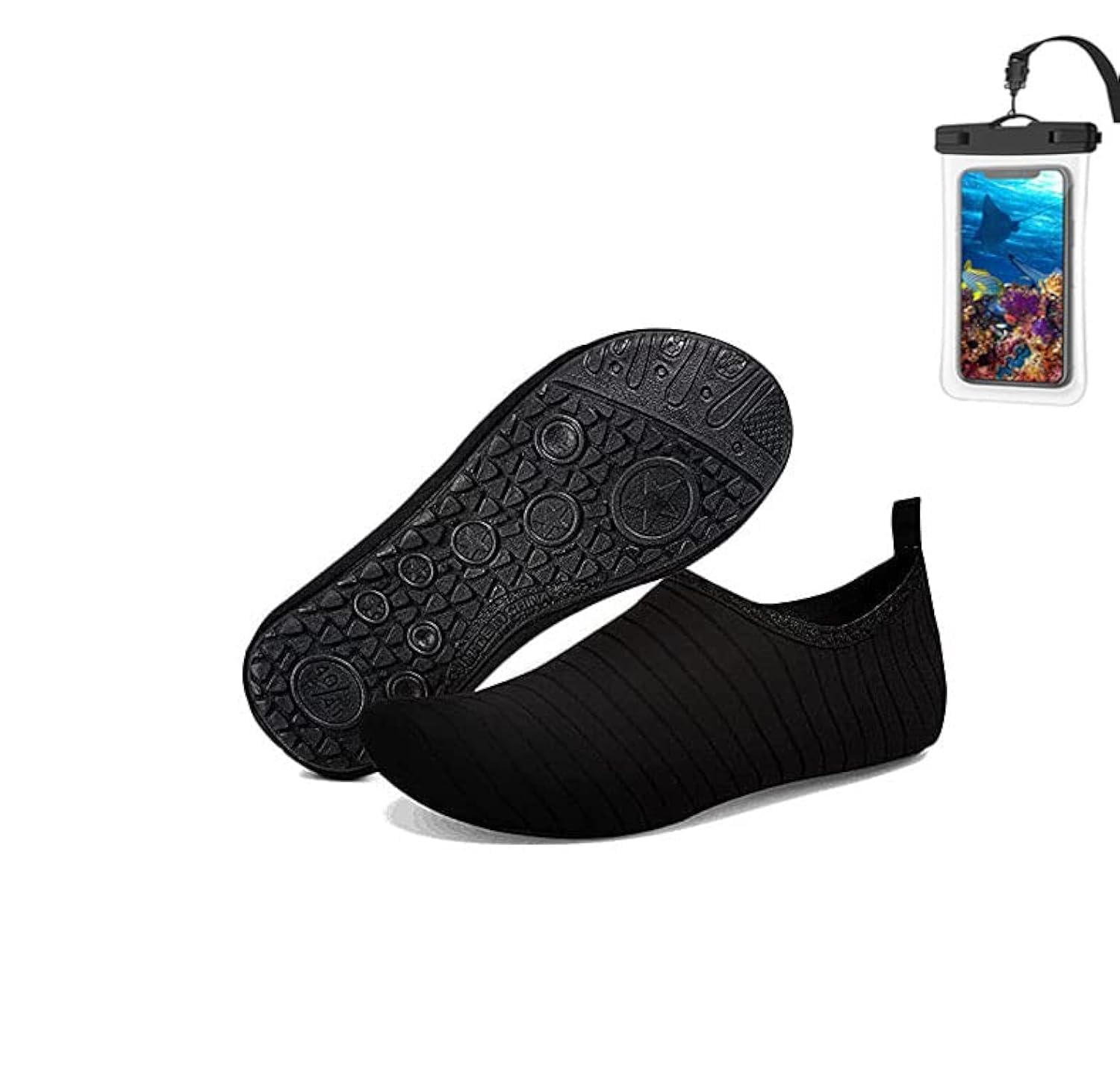 Water Shoes for Women Men Outdoor Beach Shoes Swimming Aqua Socks Quick Dry Snorkeling Shoes Surfing Yoga Pool Exercise Barefoot Quick-Dry Aqua Water Socks Slip-on Swim Beach Shoes