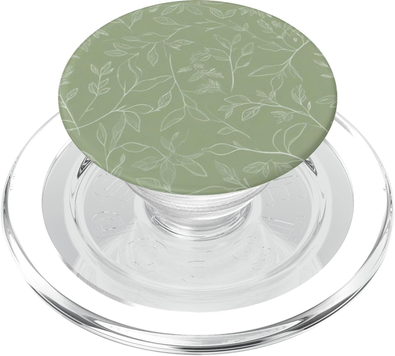 Sage Garden Green Leaf Floral PopSockets PopGrip for MagSafe