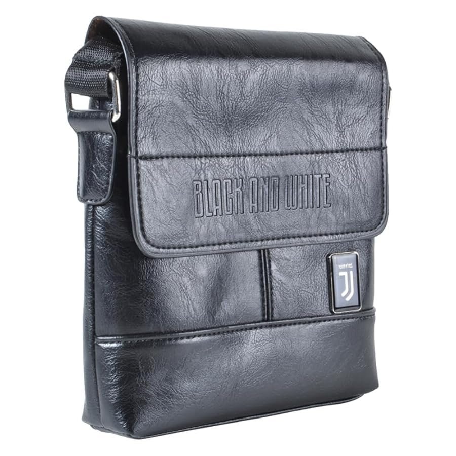 Borsellino Juventus Unisex - Stampa Juve Con Placchetta Metallo, Chiusura Zip - Foto 8