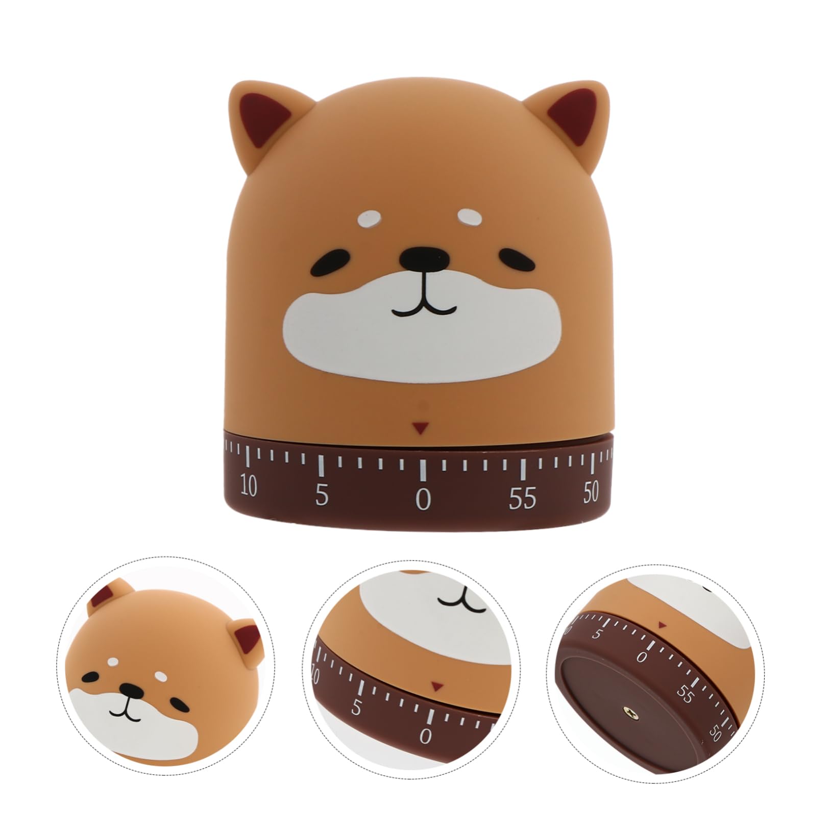 ULTECHNOVO 3 Stück Küchenuhr Countdown Uhr Armbanduhr genschenkideen küchenarmatur Kitchen zubehör mechanisch Uhren Karikatur Timer-Küche Ticken Timer für die Küche Backzeit Abs Brown