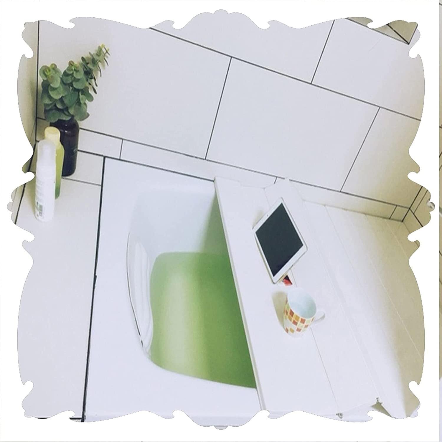 Couvercle de baignoire blanc JATIBOSH pour lire et poser son téléphone pendant le bain