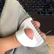 2PC Simple Sewing Tool - Durable Plastic Edge Stitching Tool for DIY Hand Sewing Projects, 4mm Spacing, Great Sewing Accessory and Presser Foot, 2PcsWhite