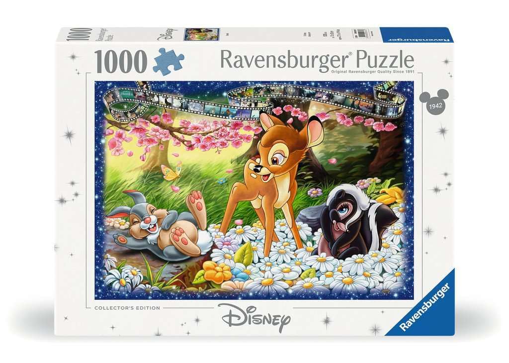 Disney Collector's Edition Bambi 1000 Piece Jigsaw Puzzle for Adults - 12000313 - Handcrafted Tooling, Made in Germany, Every Piece Fits Together Perfectly