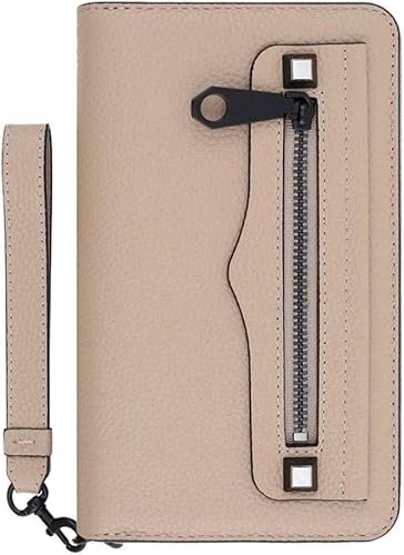 Vista 3 de Rebecca Minkoff Regan - Cartera universal de piel para iPhone Plus, color piel, Beige