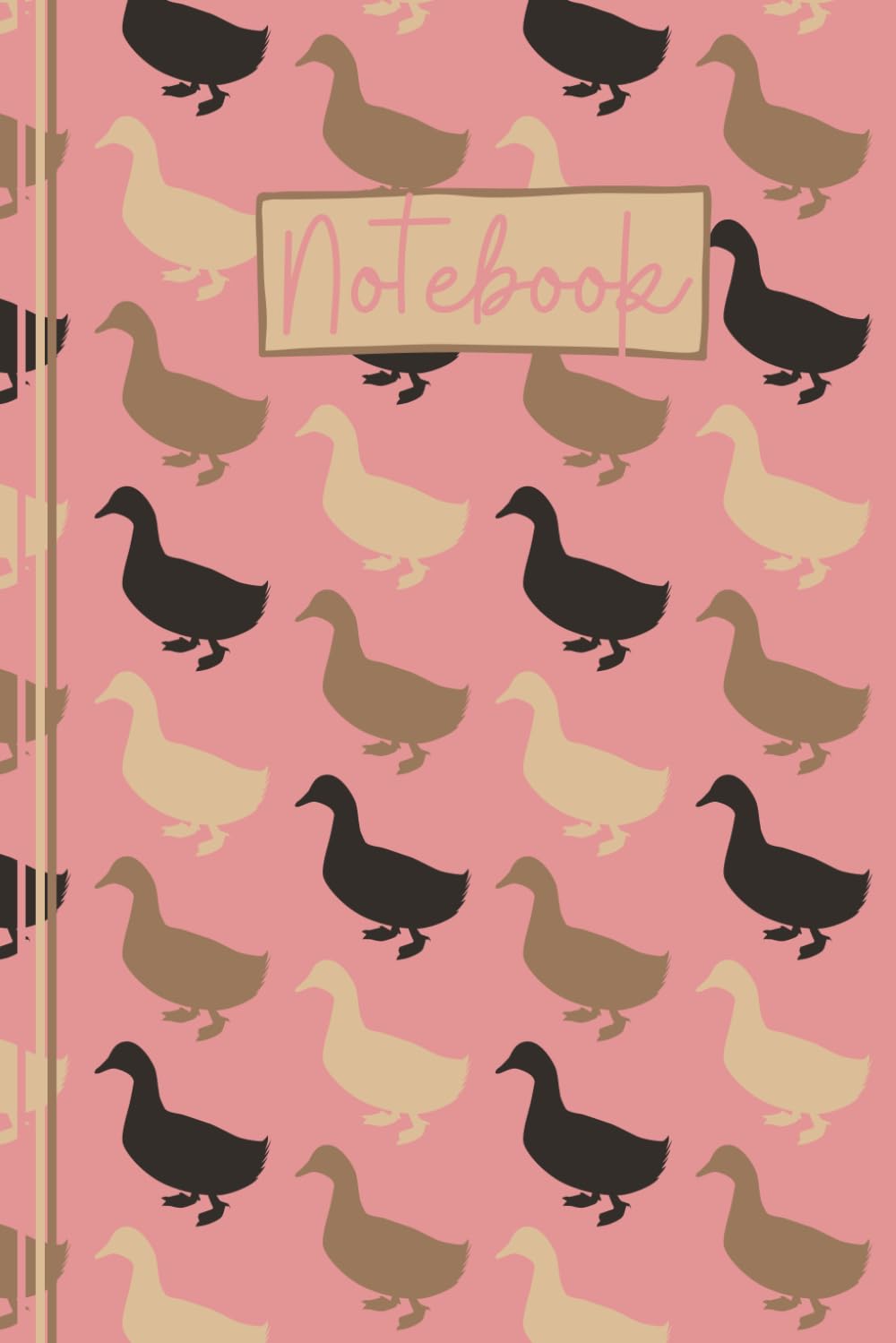 Duck Notebook: Cute Duck Lined Journal, The Perfect Novelty Duck Gift for Anyone who Loves Ducks or Birds - Pink