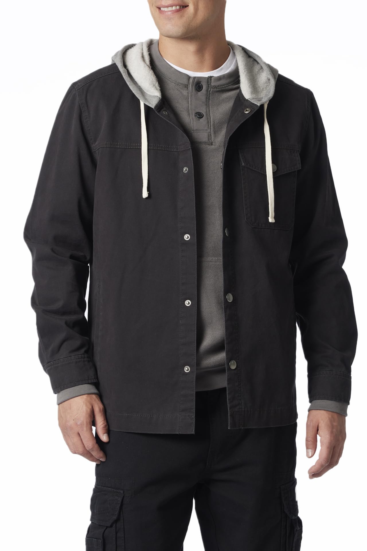 UNIONBAY Men's Mcguire Twill Workwear Hooded Jacket