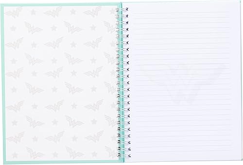 Miniatura 6 de Silver Buffalo Wonder Woman - Diario en espiral de tapa dura con logotipo pastel, 6 x 8 pulgadas