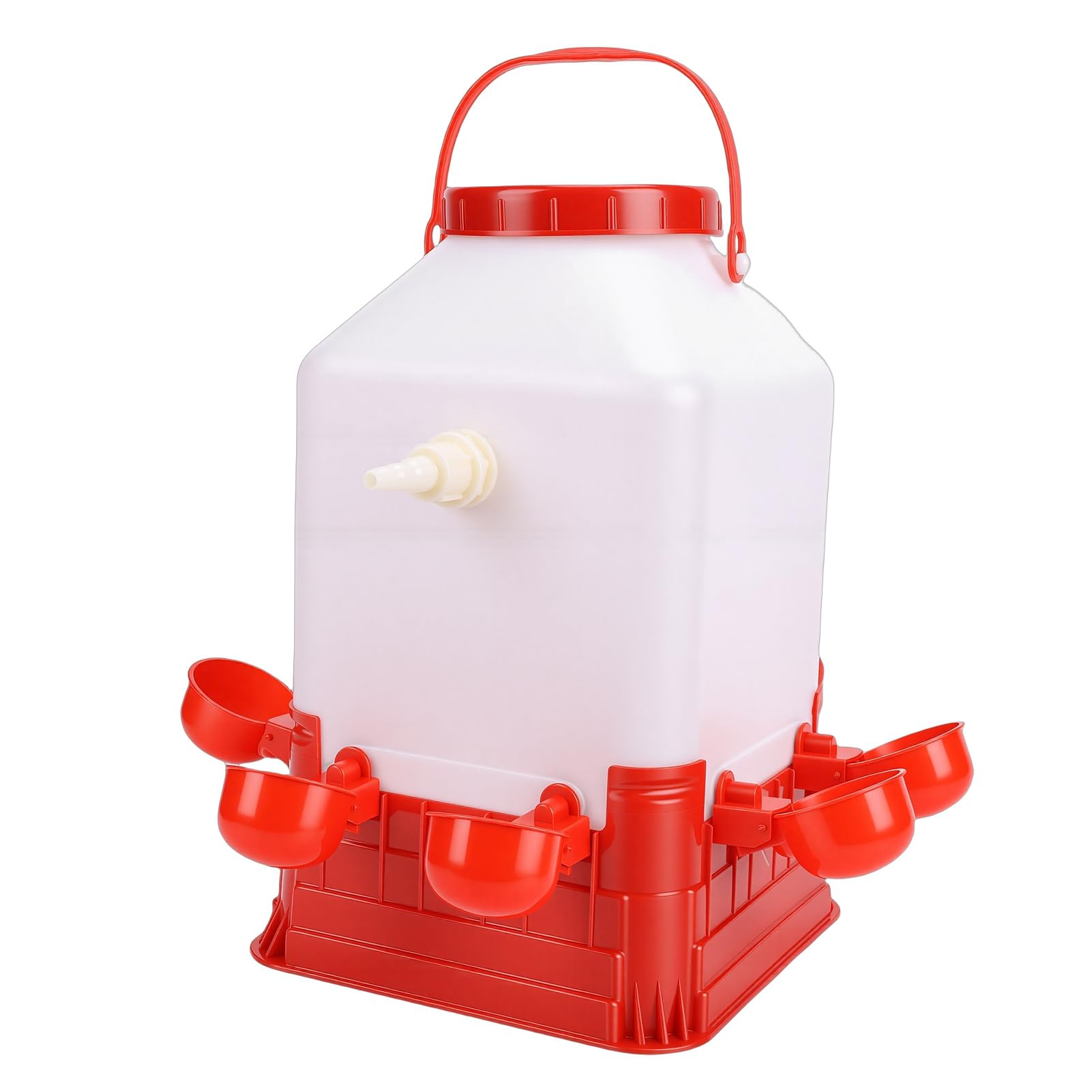 Bebedero automático para Aves de Corral Dispensador de Bebedero para Aves de Corral Multifuncional de Gran Capacidad con 8 tazones para Granja