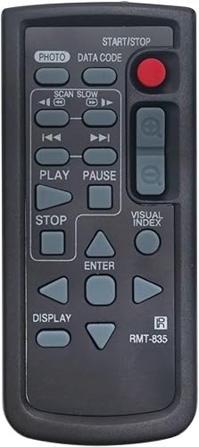 Allimity RMT-835 Reemplazo remoto compatible con Sony Digital HD Videocámara Grabadora HDR-PJ30V HDR-CX370V HDR-XR550 HDR-CX300 HDR-CX350V