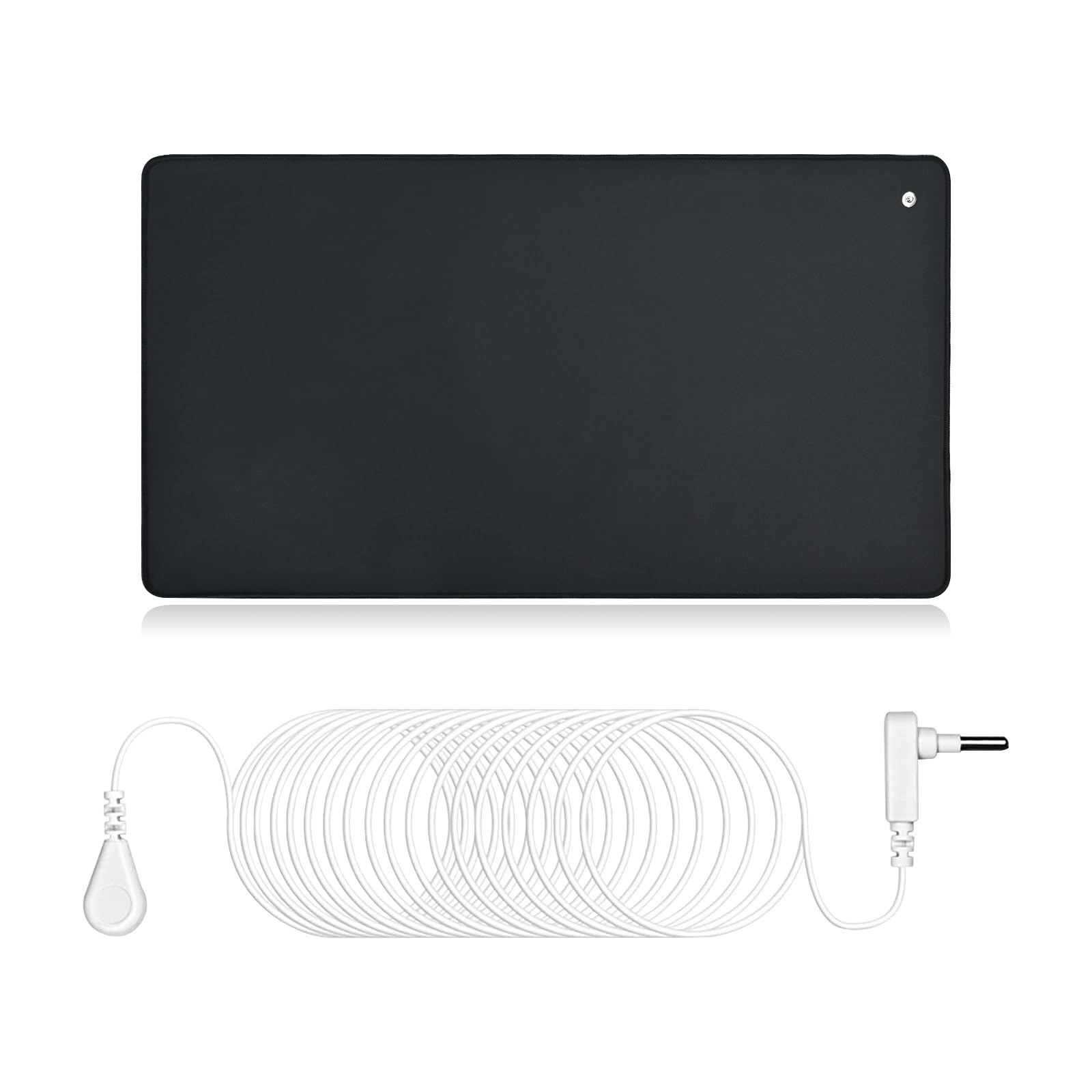 Conductive Grounding Pad, Earth Mat with 15ft Grounding Cord, Universal Grounding Mat for Pain Relief, Inflammation, Balance(23.6x13 Inch)